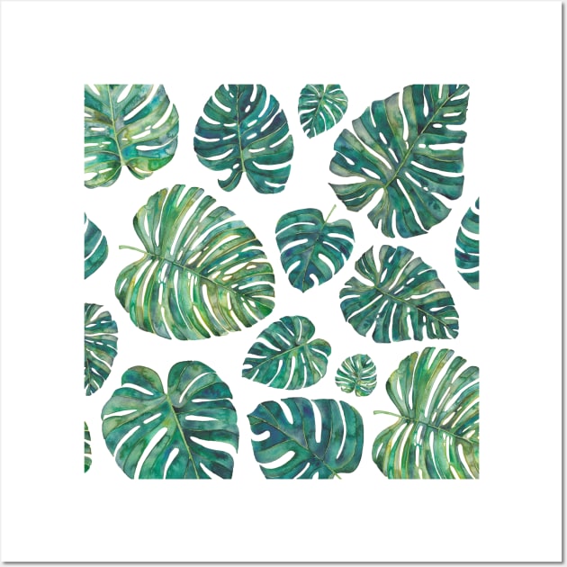 Tropical Leaves Wall Art by Elena_ONeill